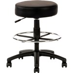 Ys119D Utility Drafting Stool Pu Black