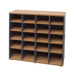 Rapid Pigeon Hole Unit 1040Wx380D BeechIronstone