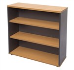 Rapid Worker Bookcase Open 900X900X315 BeechIronstone