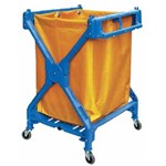 Cleanlink Scissor Trolley 71X66X95Cm Blue