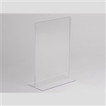 Straight A4 Card Holder Clear Acrylic
