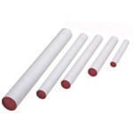 Italplast Mailing Tube White Tube Red Cap 60X745mmpack 4