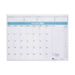 Sasco Desk Planner Deluxe Month To A View 518X387mm Refill 2026