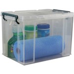 Italplast Stacka Storage Box With Lid 180Wx250Lx135Hmm Clear 5L