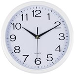 Italplast Wall Clock 30cm White Trim White Face