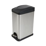 Compass Stainless Steel Pedal Bin 15L Rectangular