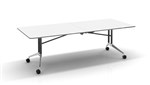 Rapid Edge Folding Table 2400X1000X743Mm With 18Mm Rubber Edged Top And Chr