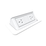 Rapidline Indesk Module Pop Up 2 Gpo White SWPOP2G