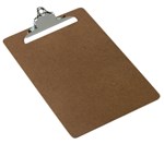 Marbig Masonite Clipboard Foolscap Large Clip Brown