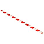Envirochoice Straws Paper 3 Ply 200mm X 6mm Dia Red White Pk250
