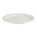 Envirochoice Natural Fibre Round Plate 255mm 10 White Pk25