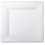 Envirochoice Natural Fibre Square Plate 260X260X20mm 10 White Pk25