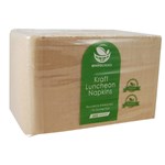 Envirochoice Kraft Napkins 1 Ply Luncheon Qtr Fold 300X300mm Pk500