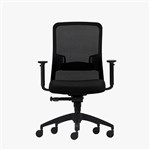 Verona Task Chair Mesh High Back Adjustable Arms Lumbar Synchro Mech BlackWA ONLY