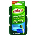 Sabco Sponge Refill Dish Shine Pack Of 3