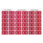 Avery Colour Code Labels 433Xx Side Tab 25X38 180 B