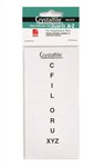 Crystalfile Indicator Tab Inserts AZ White Pack 60