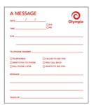 Olympic Telephone Message Pad 100X115 50 Leaf Pack Of 5 141062
