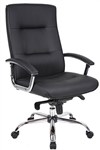 YS Georgia Executive Chair with Arms PU Black