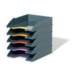 Durable Document Trays 5 770557 Varicolor GreyAssorted Set of 5