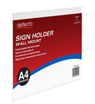 Deflecto Wall Mount A4 Sign Holder Landscape