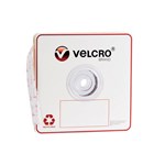Velcro Stick On Hook Only Dots 22mm 900 Dots White