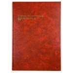 Collins Account Book 3880 Series A4 84 Leaf Red Indexed Through