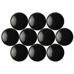 Visionchart Magnetic Buttons 20mm Diameter Black Pk 10 VWMAG20BL