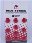 Visionchart Magnetic Buttons 20mm Diameter Red Pk 10 VWMAG20R