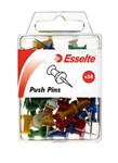 Esselte Push Pins 10X9mm Pack 50 Asst