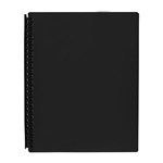 Marbig Display Book A4 Refillable 20 Pocket Black
