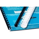 Binding Comb Plastic 38mm 21 Ring Coil Pack 50 Black