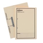 Avery Spring Transfer File Foolscap Buff Printed Black 86804 Box 25