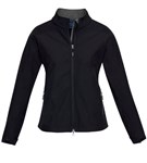 Jacket Softshell Womens Polyester Geneva BlackGraphite 
