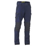 Bisley BPC6330 Flx  Move Stretch Cotton Canvas Utility Zip Cargo Pants 280gsm Navy 