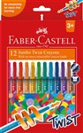 FaberCastell Jumbo Twist Crayons PK12
