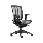 Oasis Task Chair Mesh Back And Seat Adj Arms Black