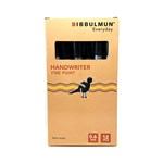 Bibbulmun Handwriter Pen 06mm Fine Point Black Pkt12