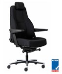 Maverick 247 Controller Chair Black Fabric Aluminium Base