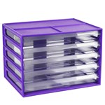 Italplast A4 5 Drawer Document Cabinet Landscape Grape 