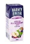 Harvey Fresh UHT Juice Apple  Black Current 24 X 250ml Available in WA Only