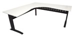 Rapid Workstation Span Corner 1800x1800mm White Black RSCWS181875M NWBL