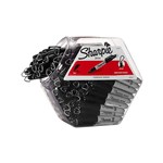 Sharpie Permanent Fine Marker 10mm With Cap Clip Canister 72