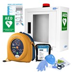 HeartSine 500P Defibrillator AED with Alarm CabinetPrep Chart Package