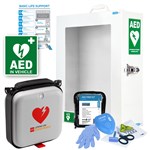 LifePak CR2 WIFI Defibrillator with CabinetPrep KitWall Sign  CPR Chart