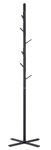 Kolo Coat Stand Finished In Black Powdercoat With Black Hooks