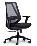 Voka Task Chair Black Adjustable Arms