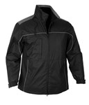Jacket Polyester Unisex Reflective Piping Reactor