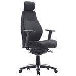 Impact Chair Black Fabric 200kg With Arms  Headrest