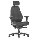 Raptor Chair Black Leather 200KG With Arms  Headrest